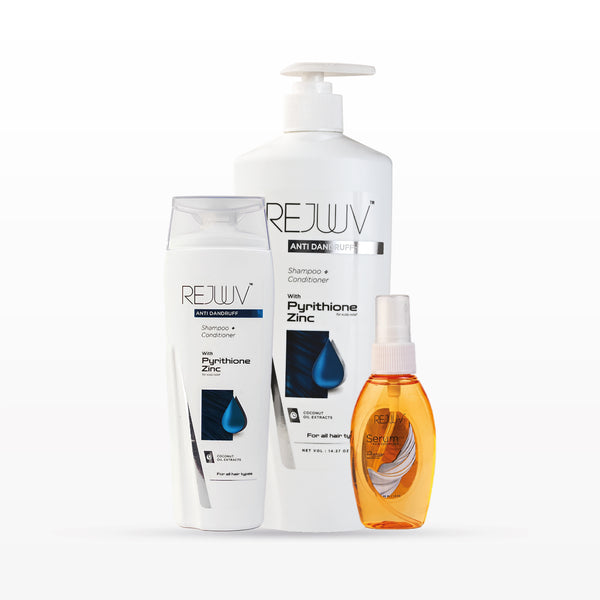Anti Dandruff Shampoo small + large + Hair serum